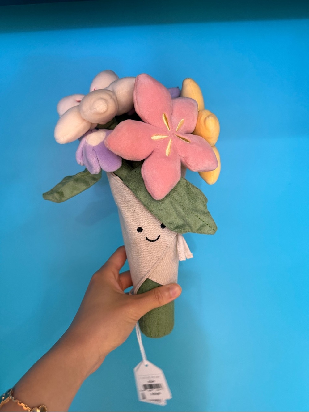 Jellycat Plush Flower Bouquet in Pink, Purple & Yellow